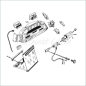 Preview: Blinkerschalter schwarz wie original m. akustischem Signal, 2CV / HY